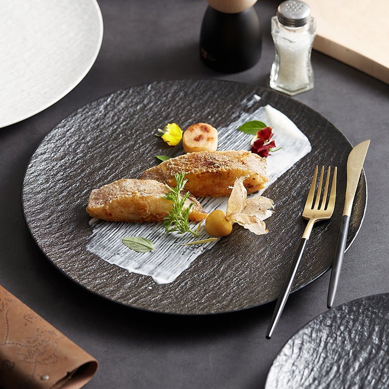 Elegant Rock-Style Dinner Plate - stcraftdigital