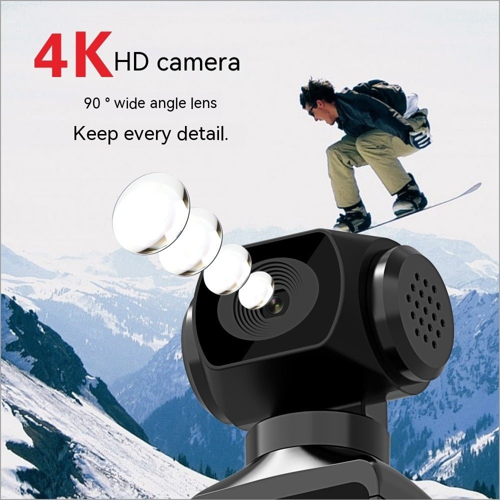 Stcraftdigital 270° 4K pocket camera capturing a scenic outdoor view, compact design ideal for home improvement and adventure filming.