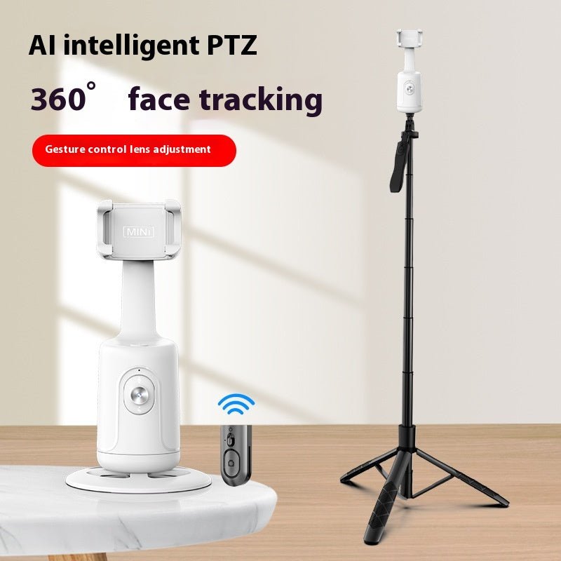 360 Auto Face Tracking Gimbal AI Smart Gimbal Face Tracking Auto Phone Holder For Smartphone Video Vlog Live Stabilizer Tripod - stcraftdigital