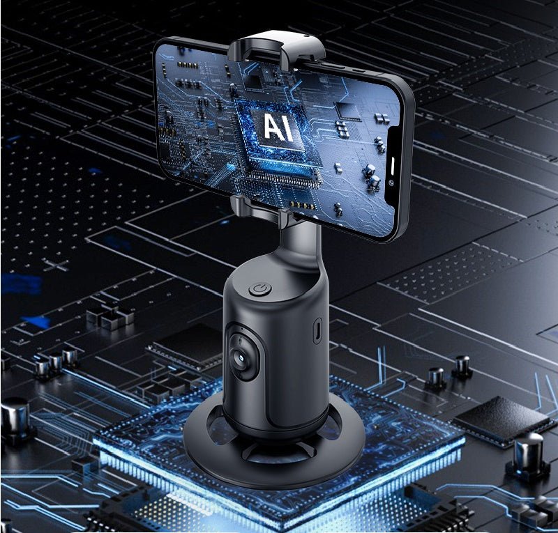 360 Auto Face Tracking Gimbal AI Smart Gimbal Face Tracking Auto Phone Holder For Smartphone Video Vlog Live Stabilizer Tripod - stcraftdigital