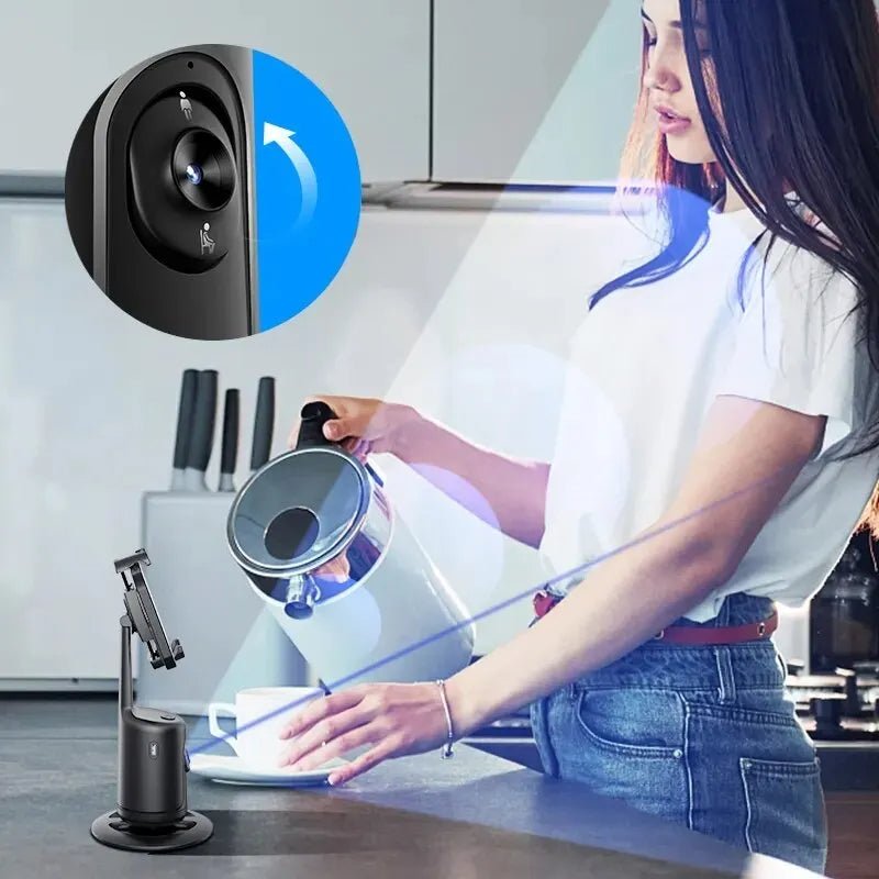 360 Auto Face Tracking Gimbal AI Smart Gimbal Face Tracking Auto Phone Holder For Smartphone Video Vlog Live Stabilizer Tripod - stcraftdigital