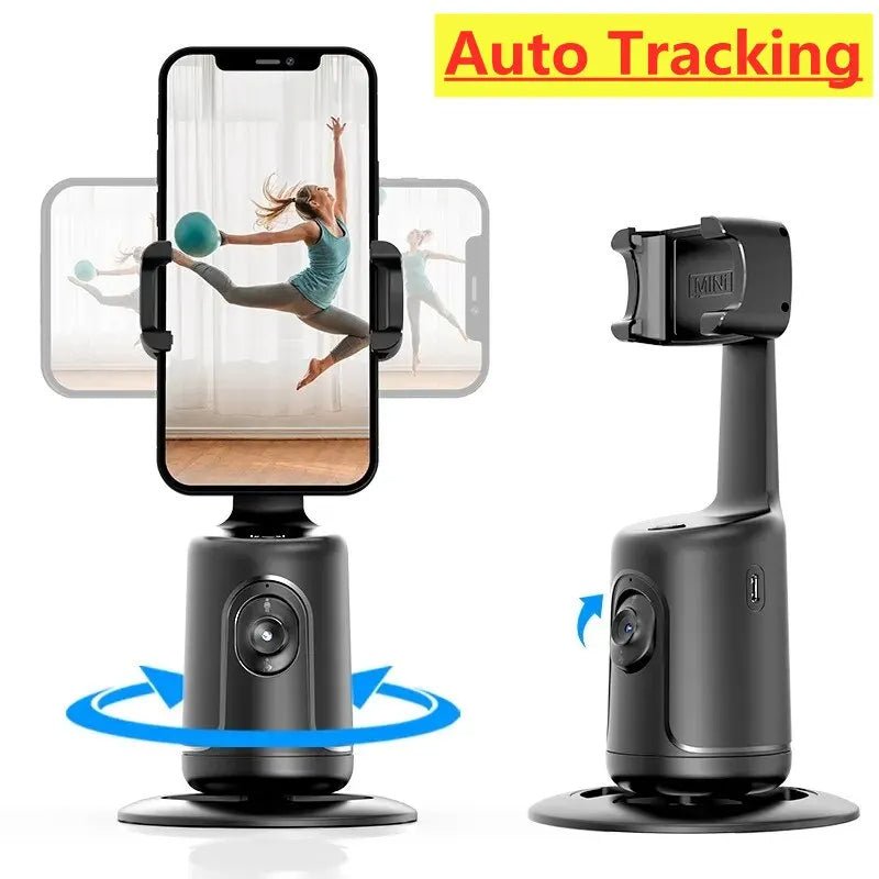 360 Auto Face Tracking Gimbal AI Smart Gimbal Face Tracking Auto Phone Holder For Smartphone Video Vlog Live Stabilizer Tripod - stcraftdigital