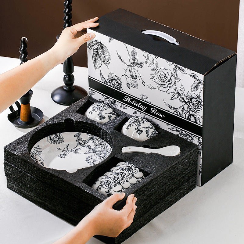 Bowl Dish Cutlery Gift Box Set - stcraftdigital