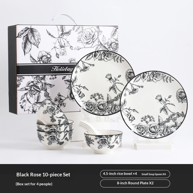 Bowl Dish Cutlery Gift Box Set - stcraftdigital
