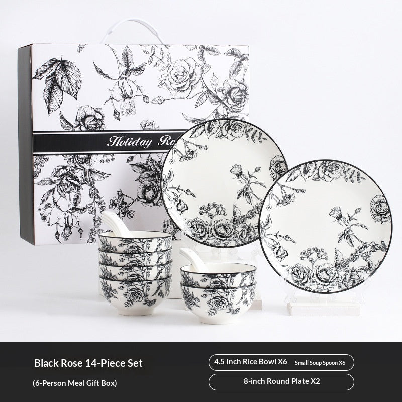 Bowl Dish Cutlery Gift Box Set - stcraftdigital