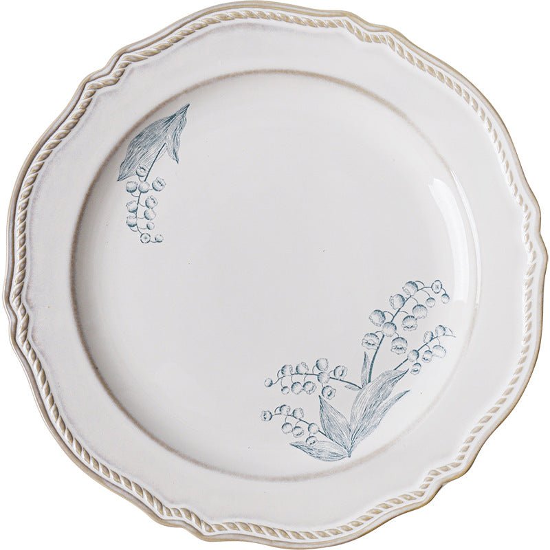 Ceramic Tableware Underglaze Rice Dinner Plate Fish Dish Mug Soup Bowl - stcraftdigital