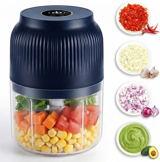 Wireless Electric Garlic Chopper and Portable Veggie Cutter Combo