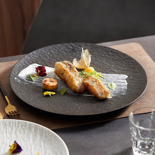 Elegant Rock-Style Dinner Plate - stcraftdigital