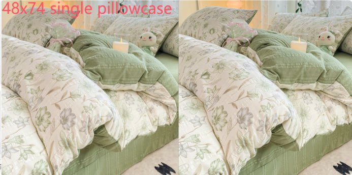 Maternal And Child Grade Washed Jacquard Yarn Cotton Mattress Cover - stcraftdigital