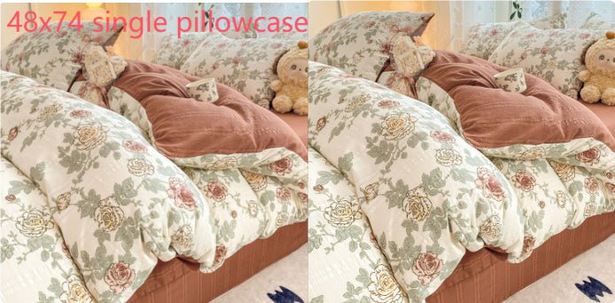 Maternal And Child Grade Washed Jacquard Yarn Cotton Mattress Cover - stcraftdigital