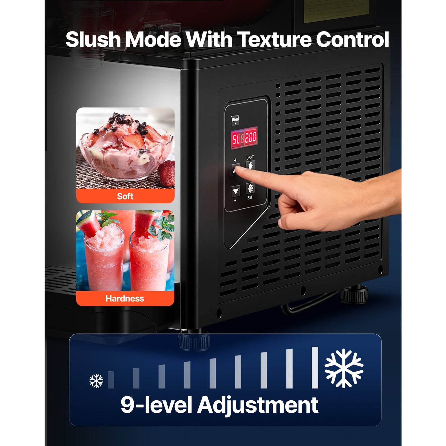 6L Commercial Slushie Machine | Self-Cleaning Margarita Slushy Maker - stcraftdigital