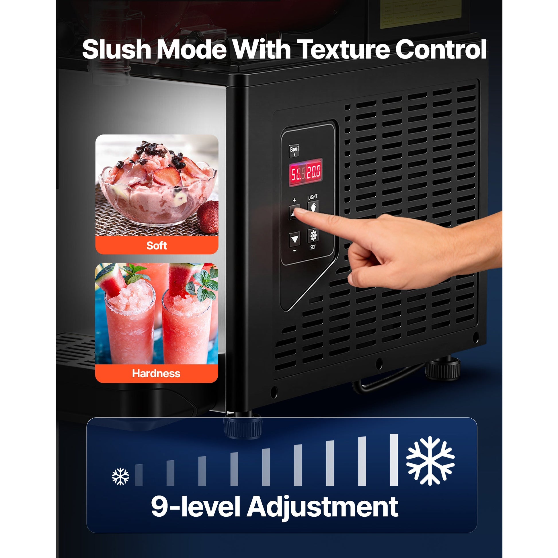 6L Commercial Slushie Machine | Self-Cleaning Margarita Slushy Maker - stcraftdigital